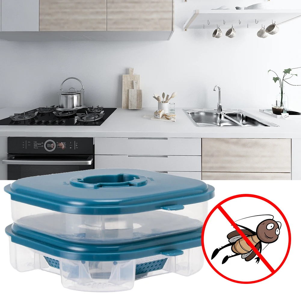 Cockroach Trap Double Layer Roach Trap Reusable Safe Cockroach Killer Indoor Infestation for Outdoor Indoor Home