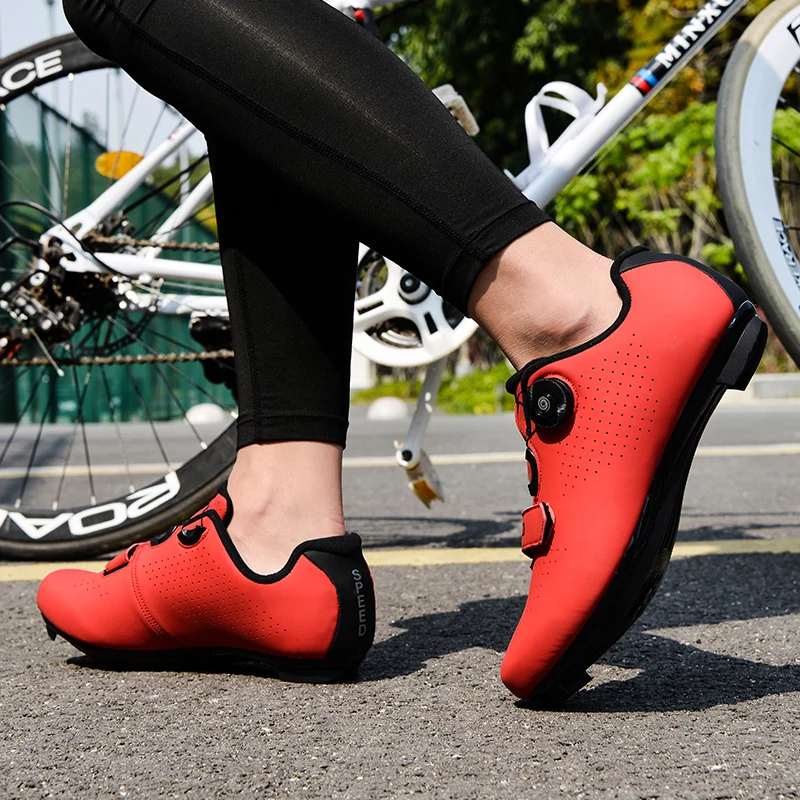 2023 Cycling Sneaker Mtb with Cleats Men Carbon Sports Speed Bike Shoes Women Mountain Racing Flat SPD Road Cycling Footwear