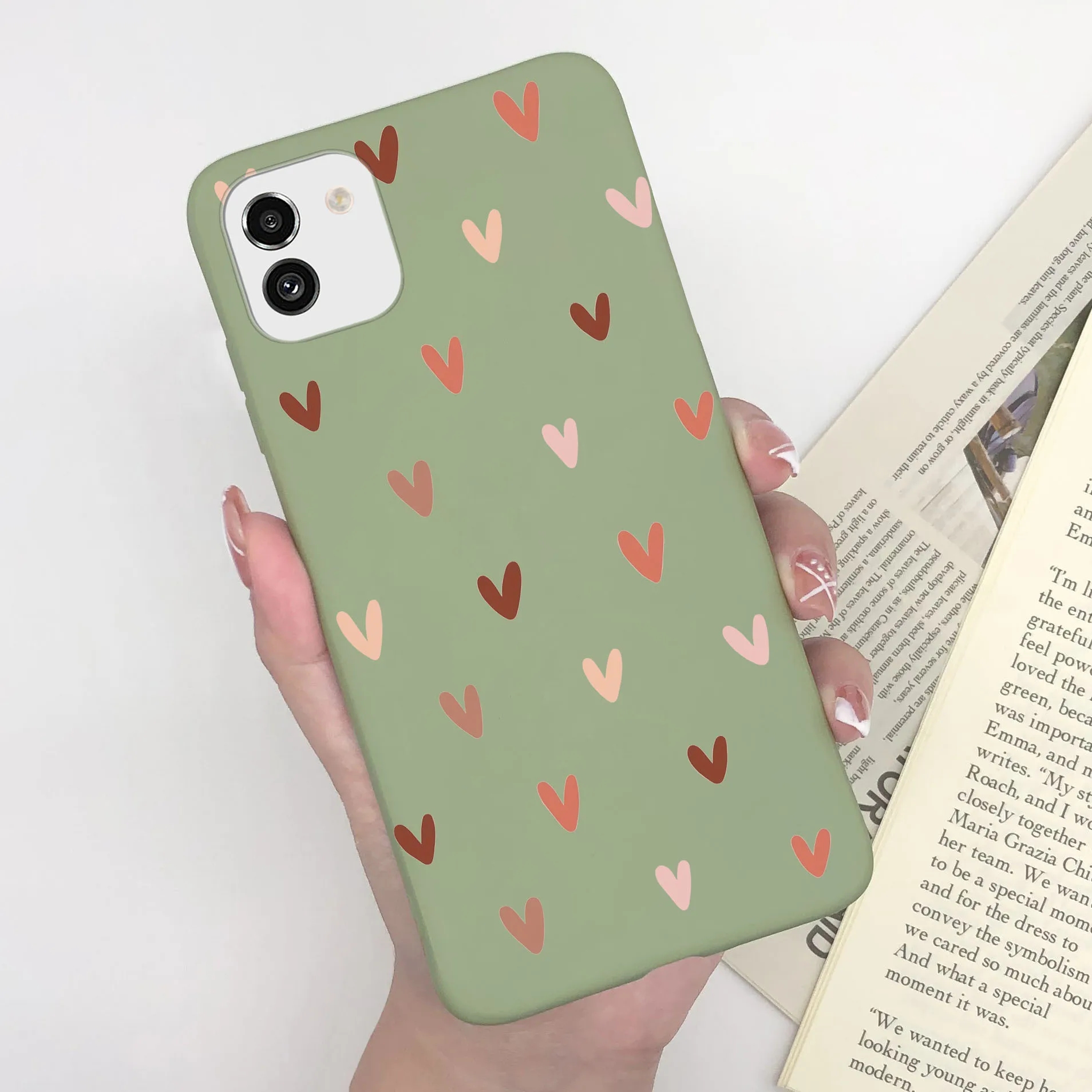 Cute Painted Soft Silicone Bumper Cover for Samsung Galaxy A03 Series