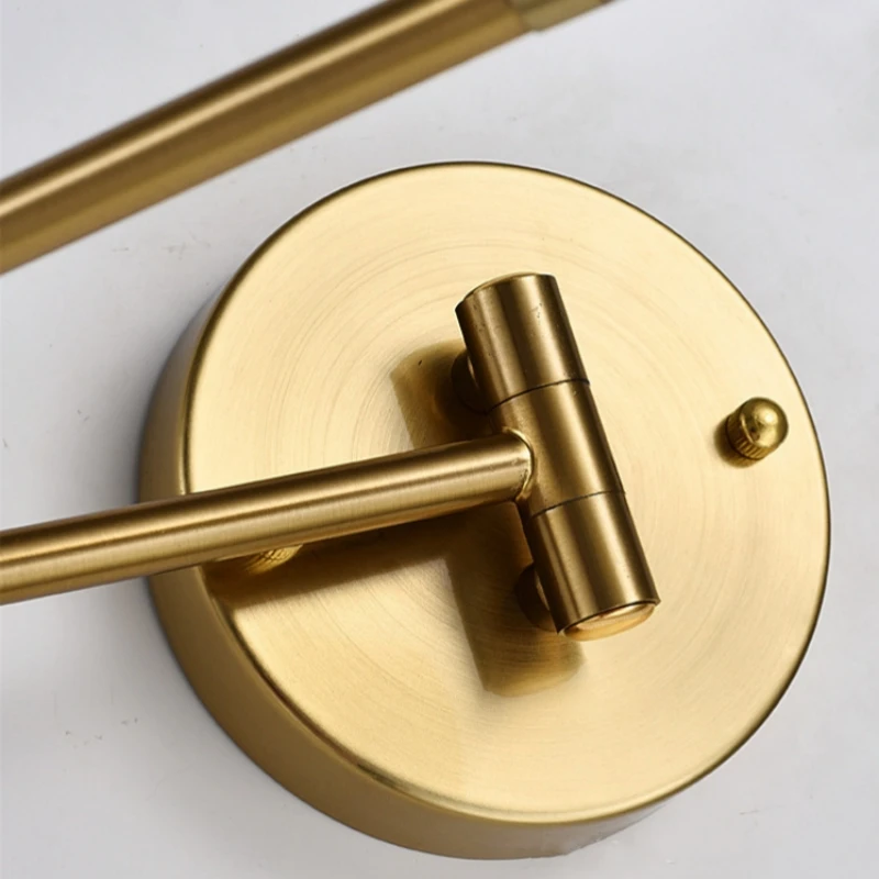 Mordern Led Wall Lamp Rocker Arm Home Wall Light Black Fixture Adjustable Angle Length Wall sconce Bedroom Bedside Reading Light