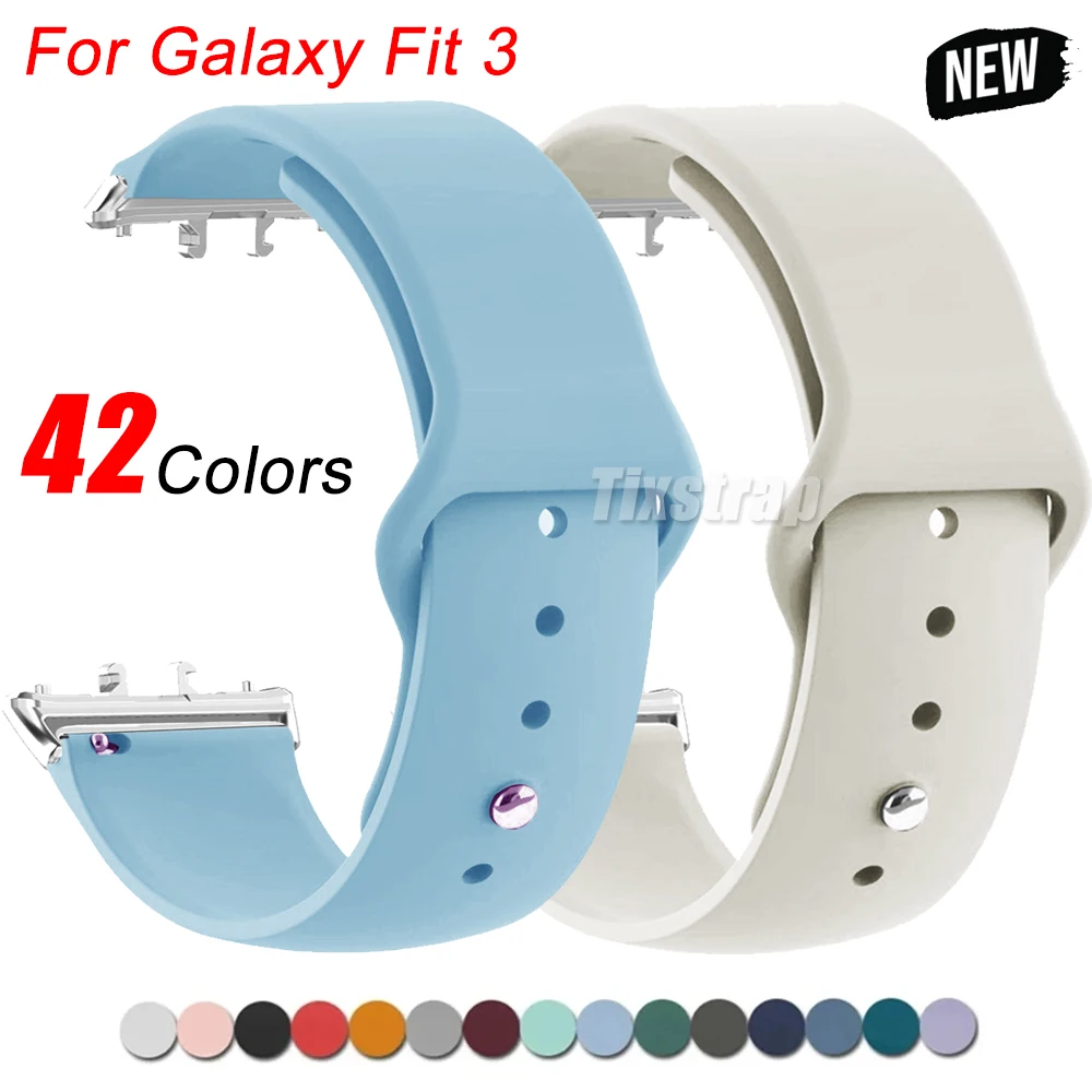 

Силиконовый ремешок для Samsung Galaxy Fit 3, ремешок для часов, браслет для Samsung Galaxy Fit 3, ремешок для часов, заменяемый ремешок