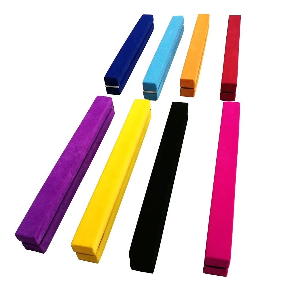 

7FT / 8FT Folding Wood Core Faux Suede Cover Kids Gymnastics Skill Training Balance Beam