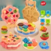 Children's Colored Mud Burger Noodle Machine Toy Rubber Mud Non toxic Mold Tool Set Handmade Clay Girl 4