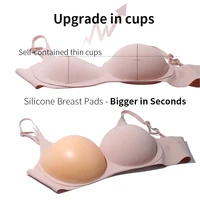 Large 2 In 1 Silicone Breast Pocket Bra Underwear Small Chest Becoming a Big Chest Pad Simulation Cartoon Chest Seamless - Image 4
