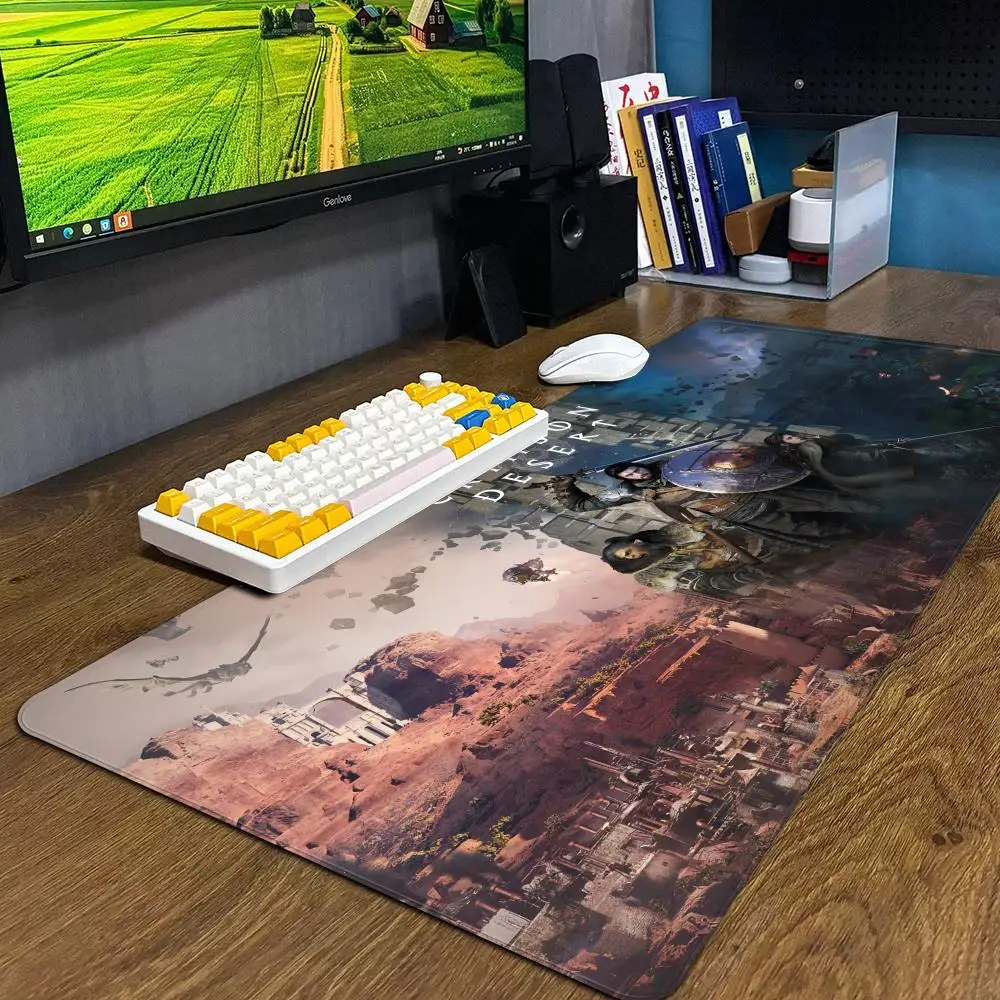 Close-up of the smooth surface of the Crimson Desert Mouse Pad