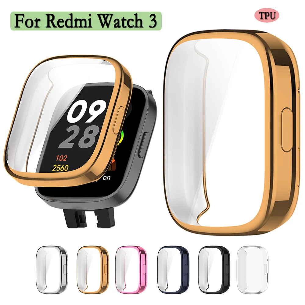 

For Redmi Watch 3 High Quality Soft TPU Screen Protective Cover For Redmi Watch 3 Shell Case Smart Accessories