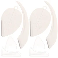 4 Pcs Rust-resistant Eyebrow Razor Face Shaver Mini Comfortable Handle Facial Razors Women Shavers Chrome Macro Blades 1