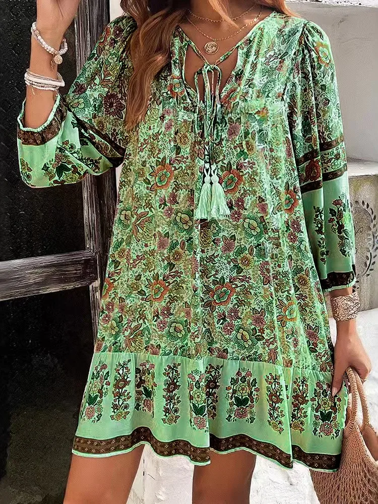 chinese dress ladies Amazon.com: Summer Women's Long Dress Fashion Printed Short Sleeve V-Neck  High Waist Dresses Plus Size Loose Dress(Blue,Medium) : Clothing, Shoes &  Jewelry main image 0