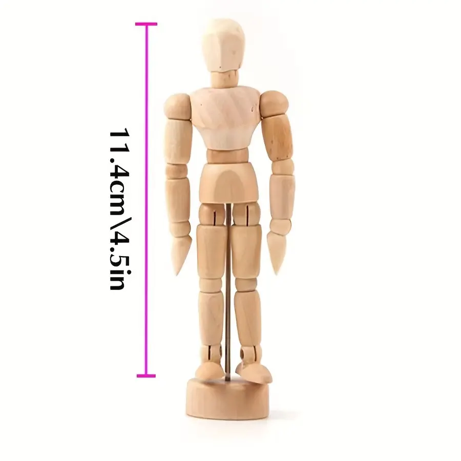 11.4cm wooden man