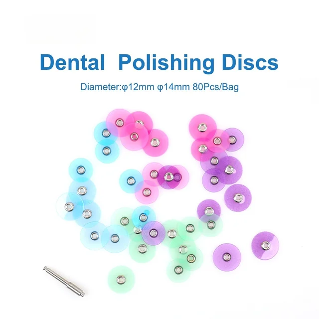 80 Pcs/bag Dental Composite Polishing Disc Gross Reduction Contouring Mandrel Stripes Teeth Whitening Dental Material