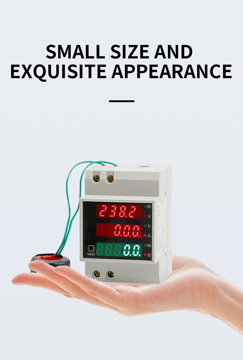 Description Picture 5 of itemD52-2047 Power Energy Voltmeter Electrical Multi-function Digital Meter Din Rail Meters Power Consumption Meter AC200V-450V