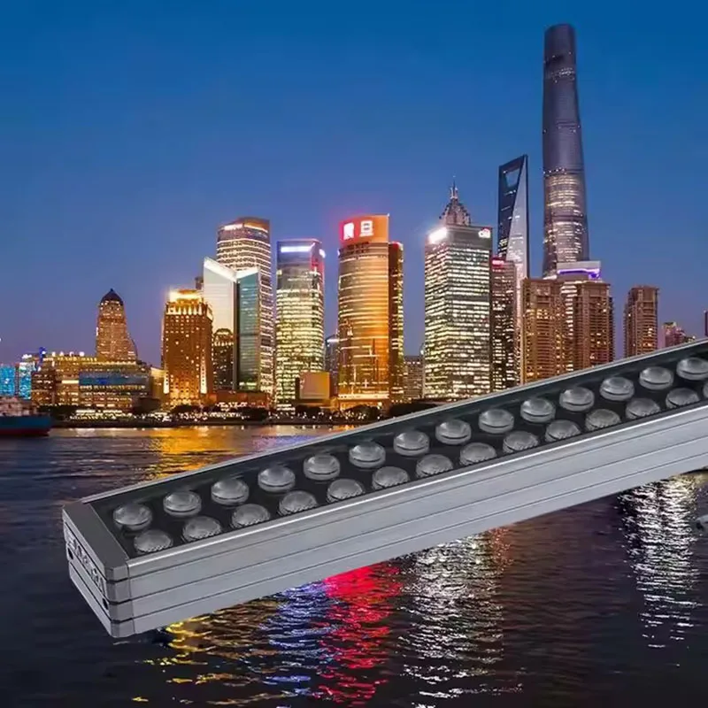 Outdoor LED Wall Washer IP65 Waterproof 18W 36W 72W RGB LED Linear Washer Light for Architectural Building Facade Lighting