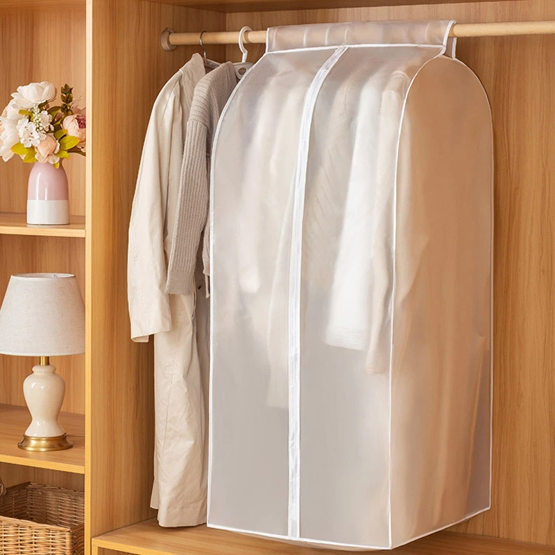 1pc Clothes Dust Cover Wardrobe Hanging Window Dust Cover Clothing Cover Cloth Household Clothing Cover Hanging Clothes Bag
