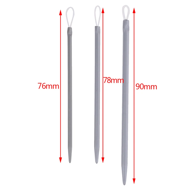 Description Picture 3 of item3Pcs Nylon Big Eye Nylon Wire Knitting Needles Yarn Sewing Needles Apparel Sewing & Fabric Art Craft Wool Thick Knitter