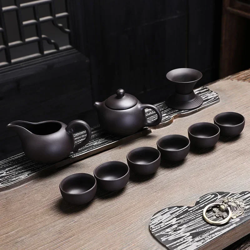 Purple Clay Chinese Kung Fu Tea Set Yixing Teapot Tea Pot Cup Zisha Gaiwan Kettles Ceremony Drinkware Teaware Set