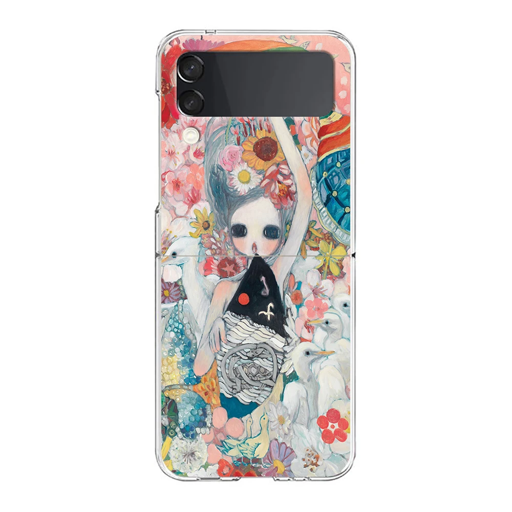 Aya Takano Transparent Shockproof Foldable Phone Case