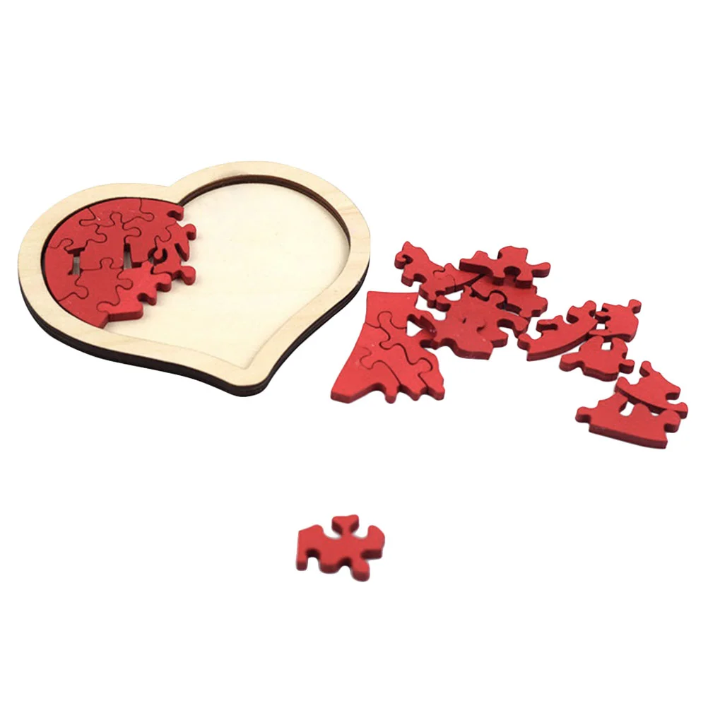 

Love Puzzle Wood Puzzles for Children Heart Shape Wooden Kids Toys Gift Toddlers