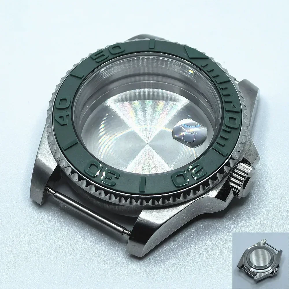 40mm Transparent Glass Watch Case