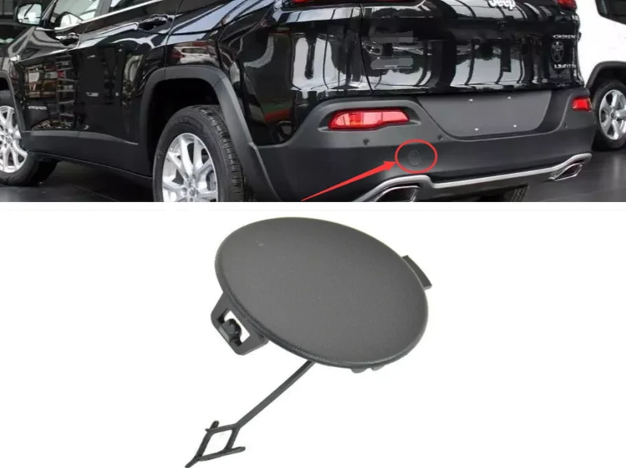 

Крышка крючка заднего бампера прицепа для Jeep Cherokee 2014-2018, крышка Ретрактор, крышка заглушки, отделочная пластина 68203273AE