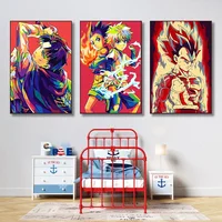 Bandai-Affiches de peinture sur toile Anime NarAAOne Piece, Zoro, Luffy, Art mural, décoration de la maison, impressions, décoration de chambre d\'enfant 2