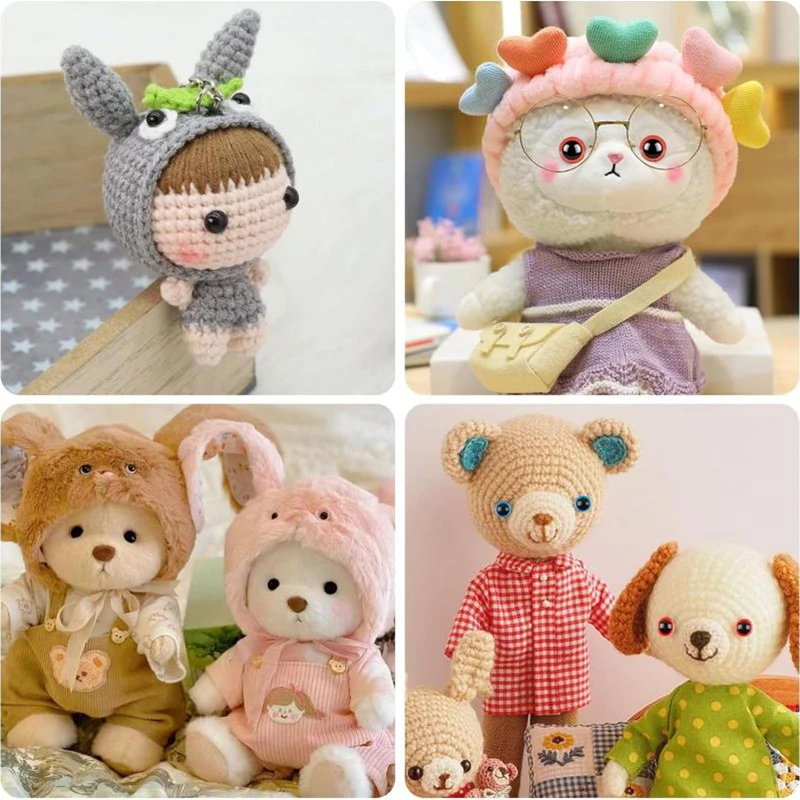 Plastic Safety Eyes Doll Handmade Accessories 796-100PCS DIY Craft Eyes Noses