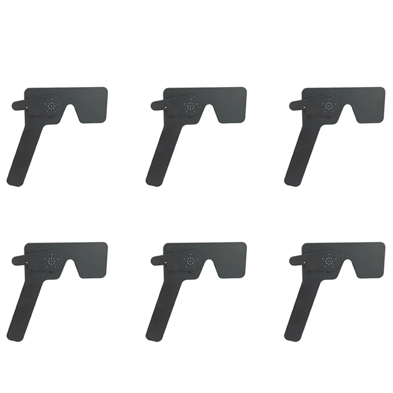 

6X Профессиональный офтальмологический органетт, 17-точечный черный пластиковый глазный окклюдер