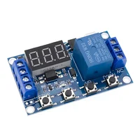 DC 6-30V Support Micro USB 5V LED Display Automation Cycle Delay Timer Switch Off Delay Time Relay 6V 9V 12V 24V 4