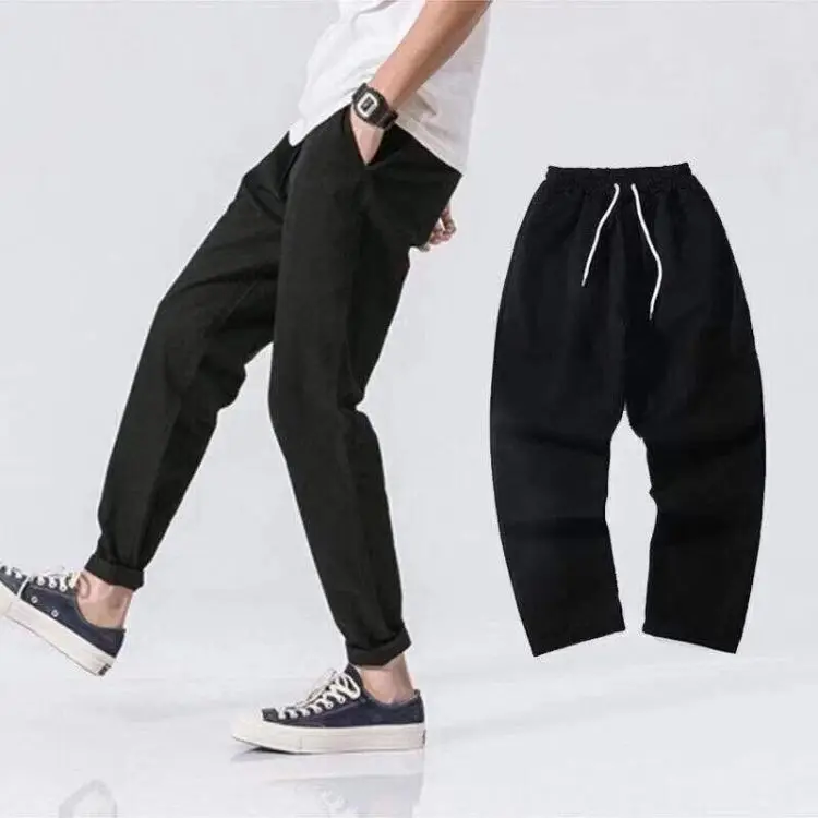 regular jeans Men's Fashion Pants Elastic Band Overweight Large Size Jeans Male Ankle Length Patchwork Streetwear Plus Size Man Cowboy Trouser white jeans for men Jeans