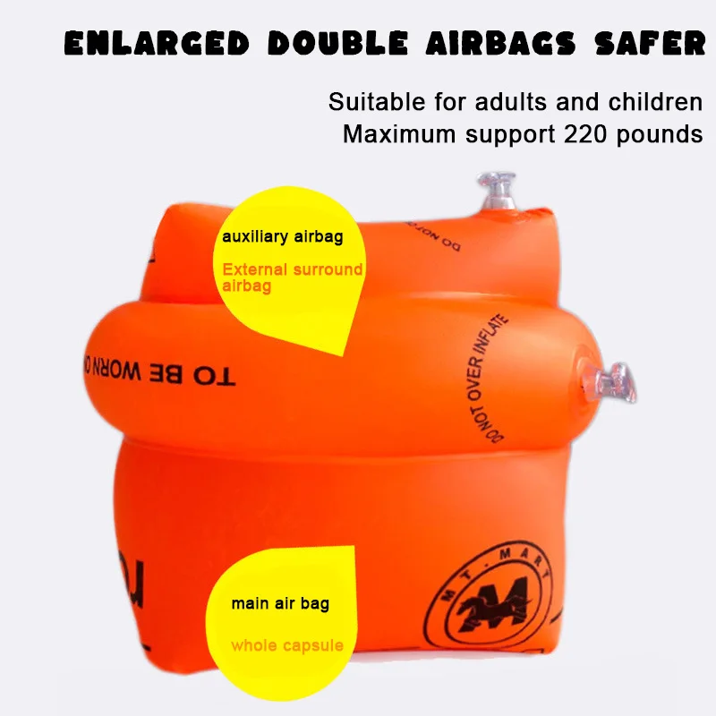 Arm Float Rings Inflatable Sleeves PVC Arm Floaties Inflatable Swim Bands Floater Sleeves Swimming Rings For Adults Kids