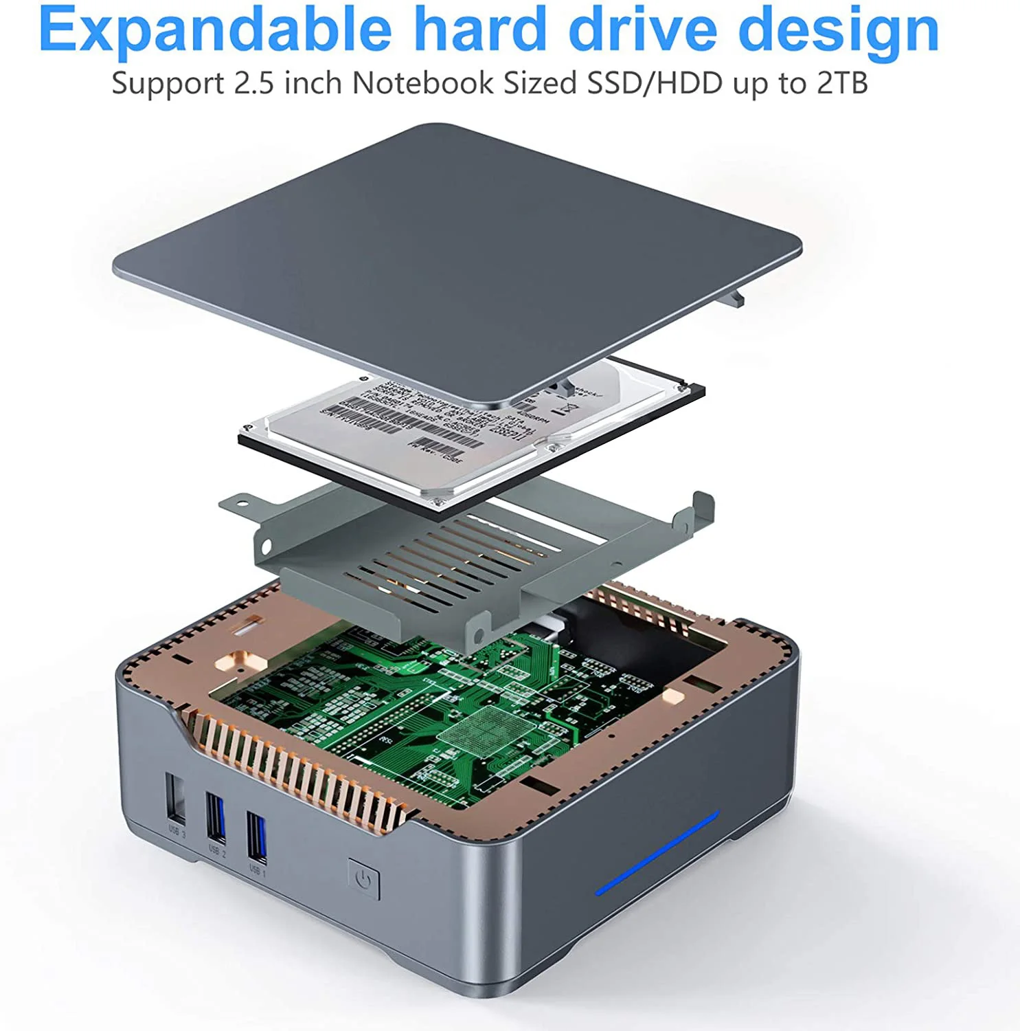 GK3V Mini PC DIY Gaming Computer 5