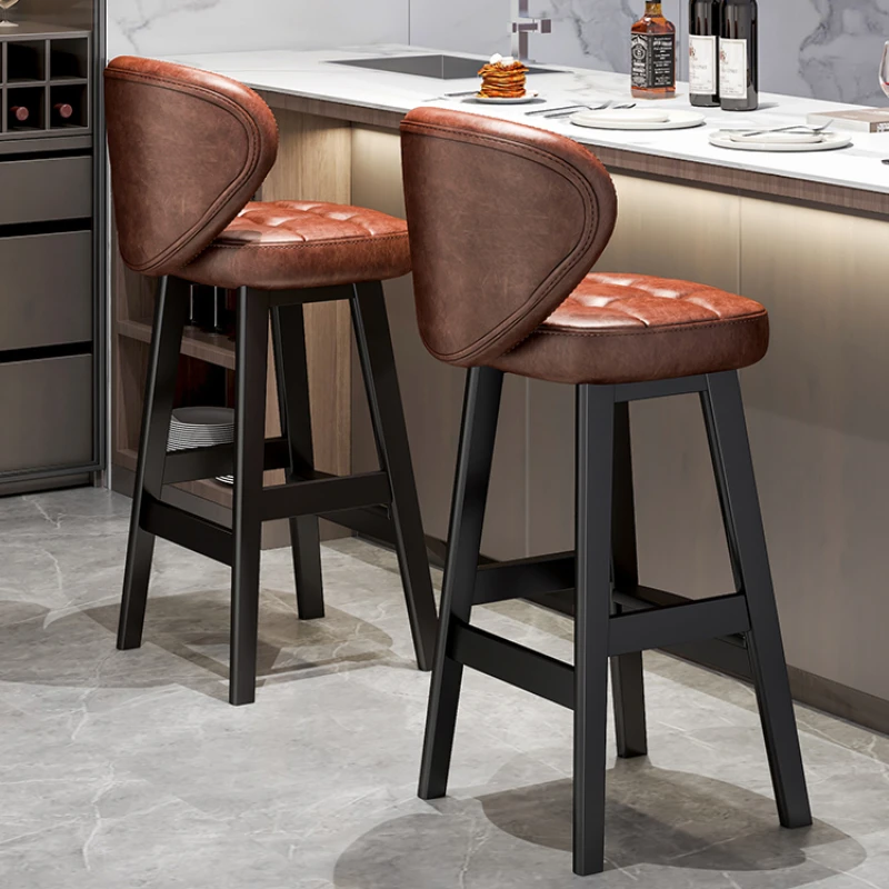 

European Minimalist Bar Chair Lounge Modern Counter Industrial Bar Stool Luxury Kitchen Taburetes Altos Cocina Home Furniture