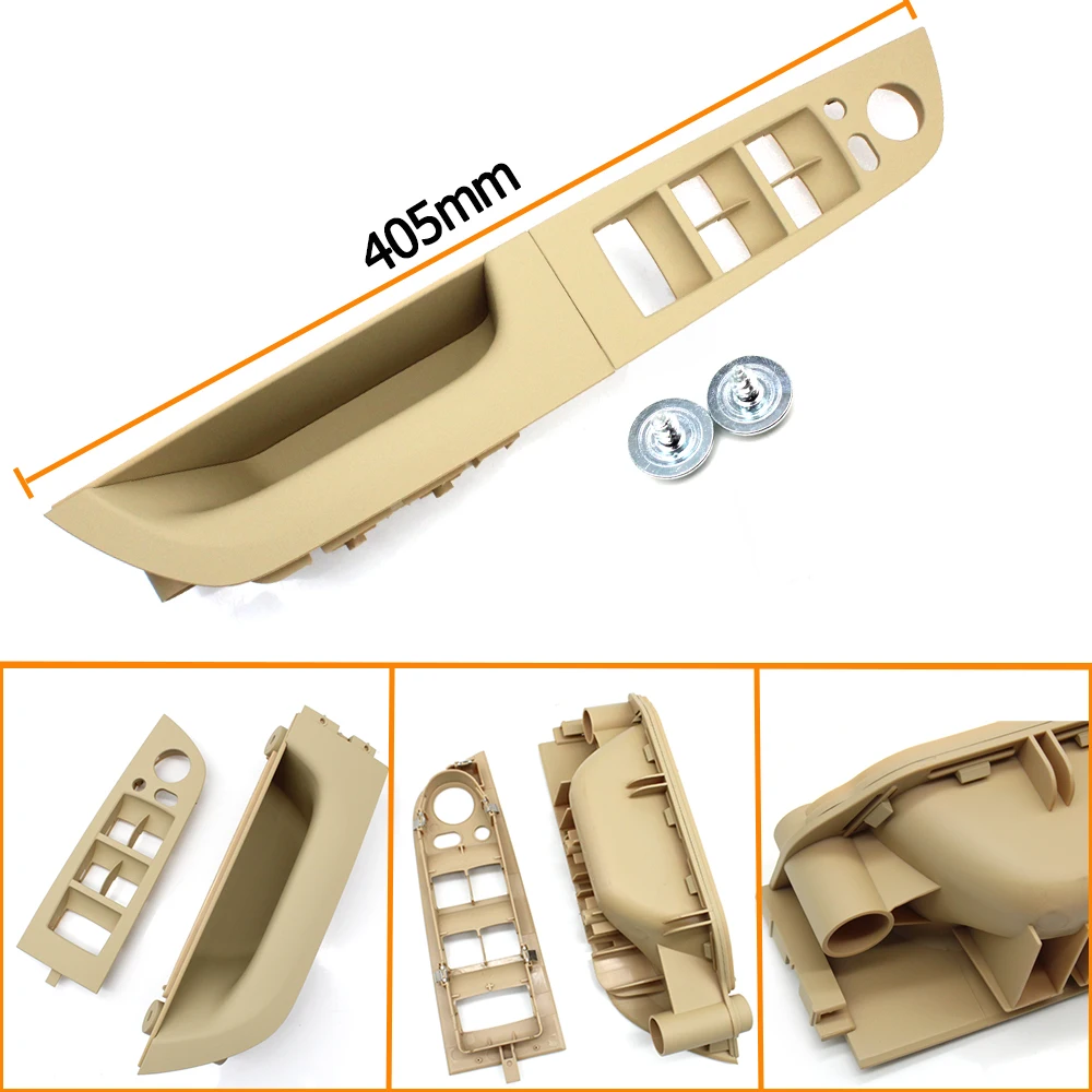 Left Driver Door Window Switch Cover Panel and Right Door Handle 