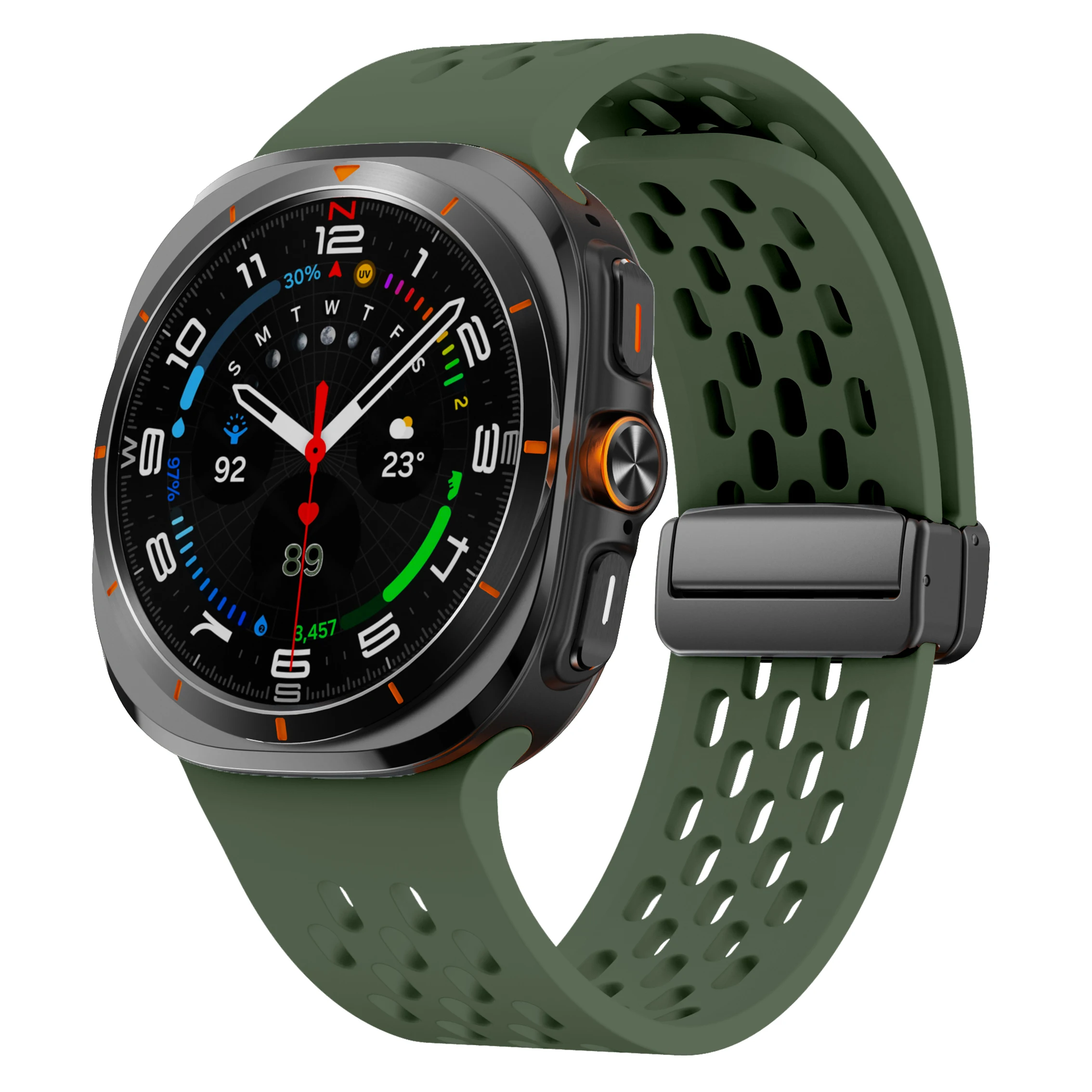 Breathable Magnetic Silicone Bracelet Strap