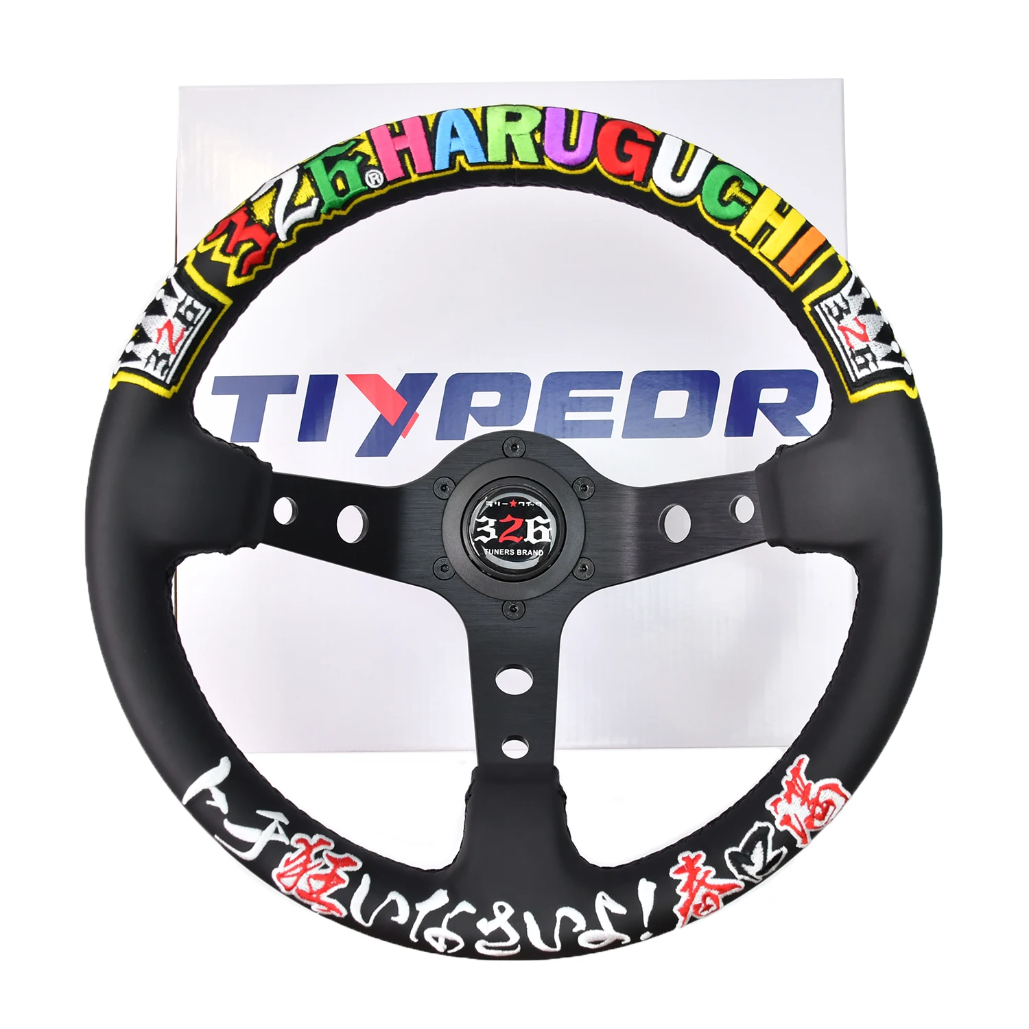 【国内発送】レザーステアリングホイール,ヒョウ柄 JDMハート型,15インチ ハート型 ステアリングホイール 14インチ350mm - メルカリ