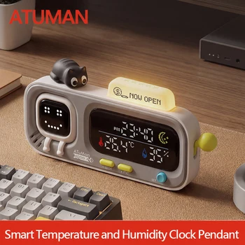 Smart Desktop Temperature and Humidity Clock Electric Digital Home Temperature and Humidity 1