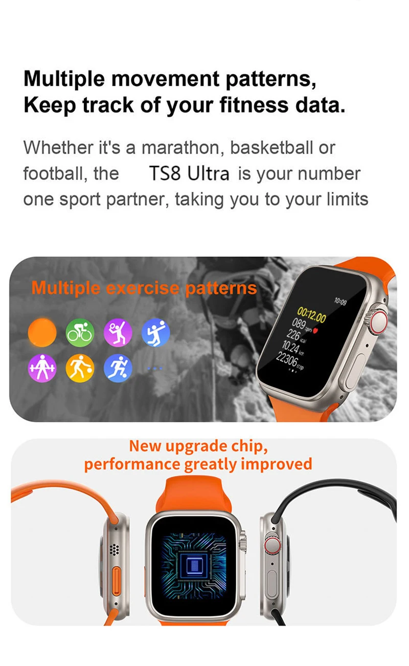 TS8 Ʈ Ʈ ġ ø 8    ȭ   ƮϽ SmartWatch ȵ̵ ȭ PK X8 S8 MT8