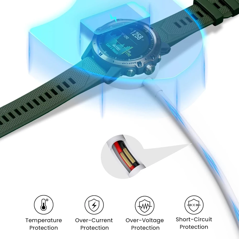 Universal Smartwatch Charger Dock with 1M USB Charging Cable