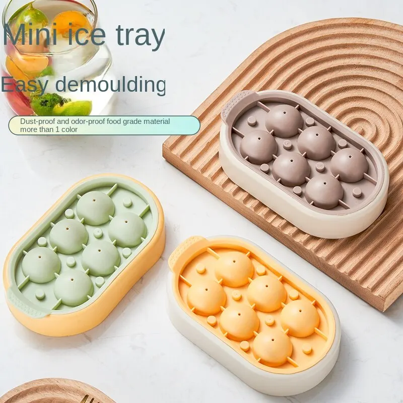 1PC Silicone Gel Ice Lattice Frozen Ice Cube Artifact Ice Making Mold Household Silicone Ice Tray With Lid