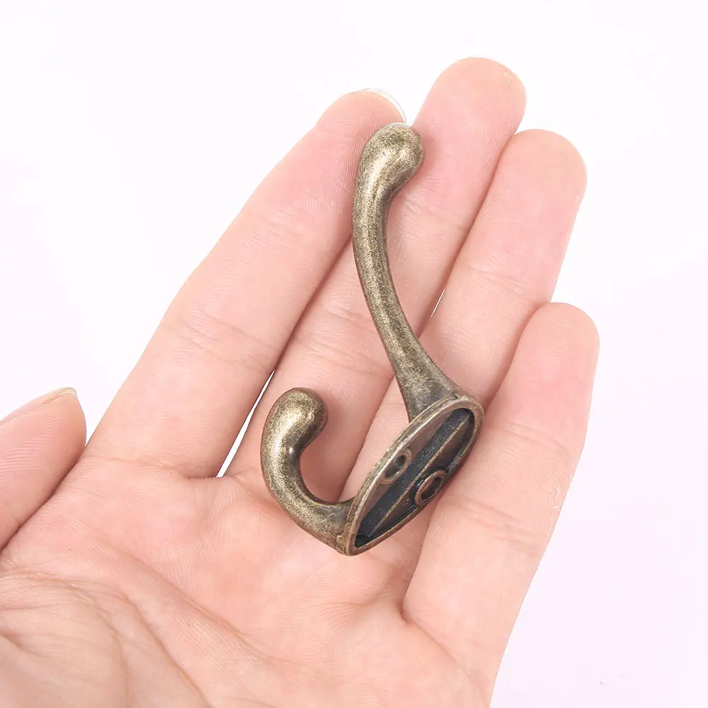 Bronze Coat Hooks Wall Mounted Dual Rack