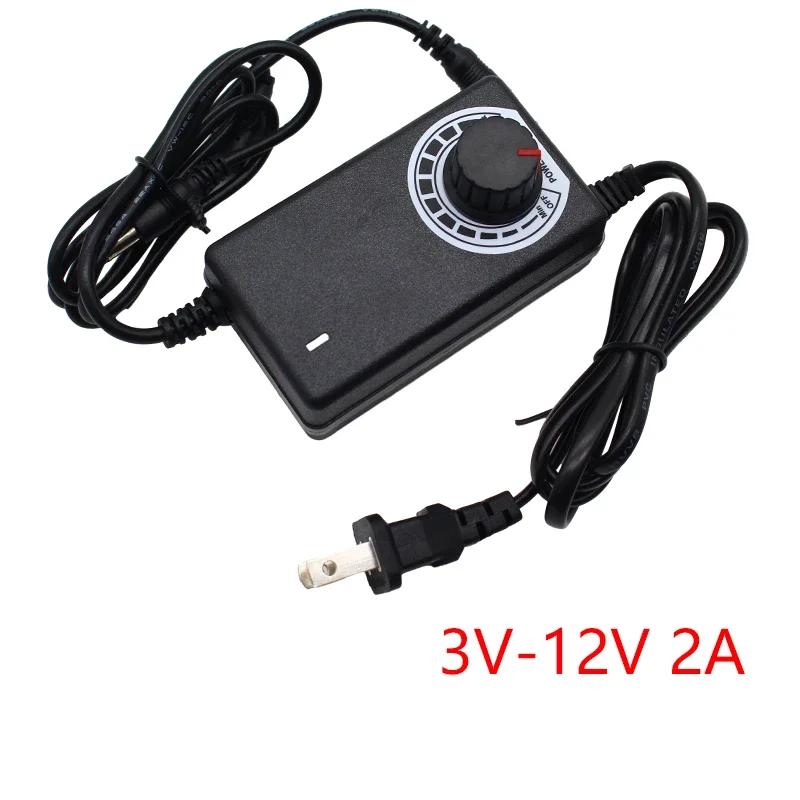 Universal Multi-Voltage Adjustable Power Supply Adapter