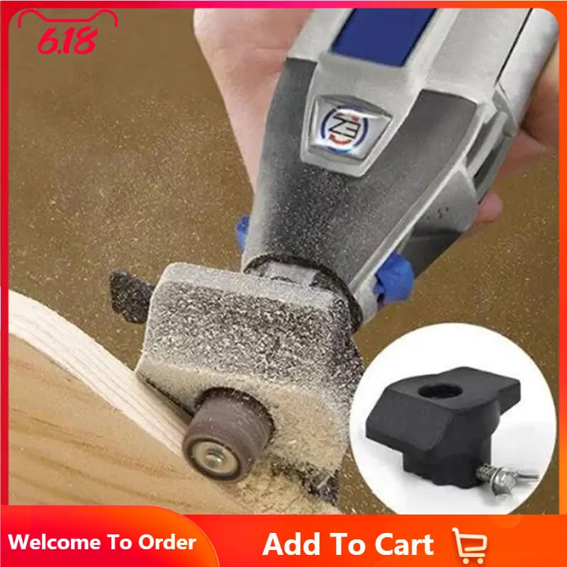 Sanding And Grinding Guide Attachment Locator Positioner For Rotary Dremel Tool Drill Adapter