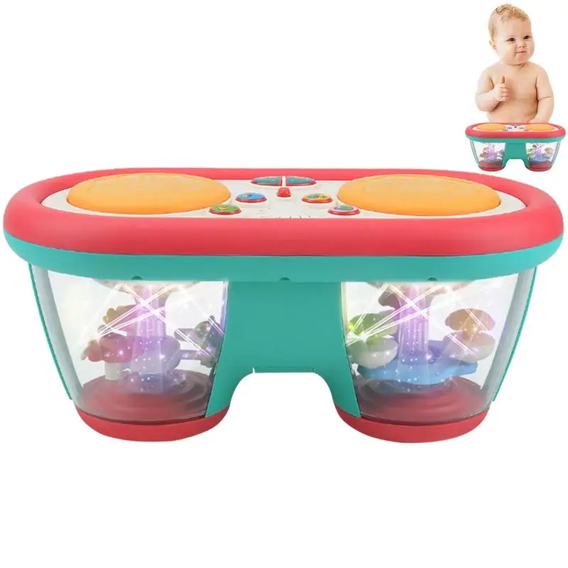 

Drum Play Set Light Music Clap Drum Musical Table Top Drum Kit Play Set Carousel Hand Clap Drum Musical Table Top Drum Kit