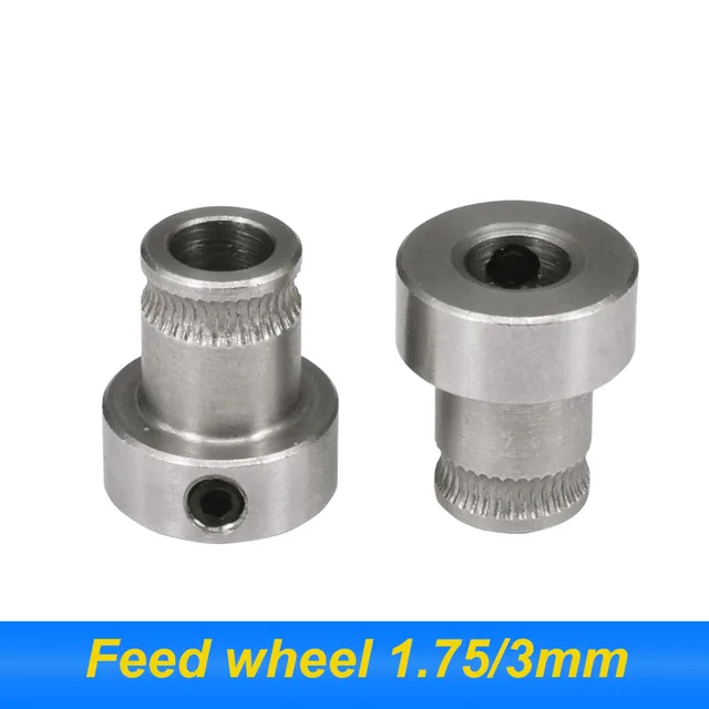 1 Pc For 3D Printers Accessories Brass Feed Wheel Extrusion Wheel Stainless Steel Paper Feed Wheels