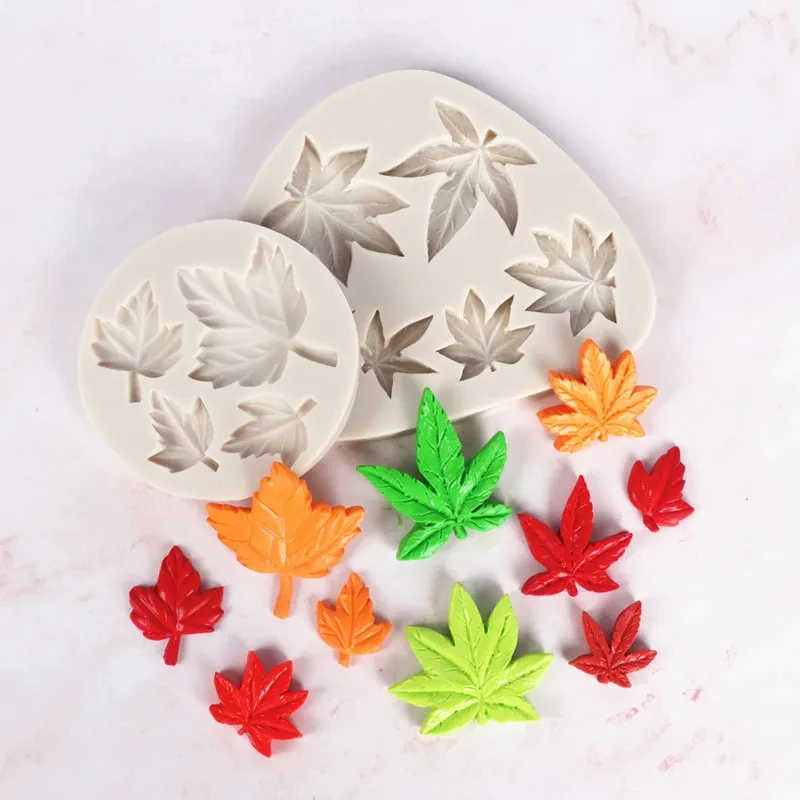 3D Sugarcraft Maple Leaf Mold Silicon Moulds Fondant Mold Cake Decorating Tools Chocolate Silicone Molds for Baking Mould 2025