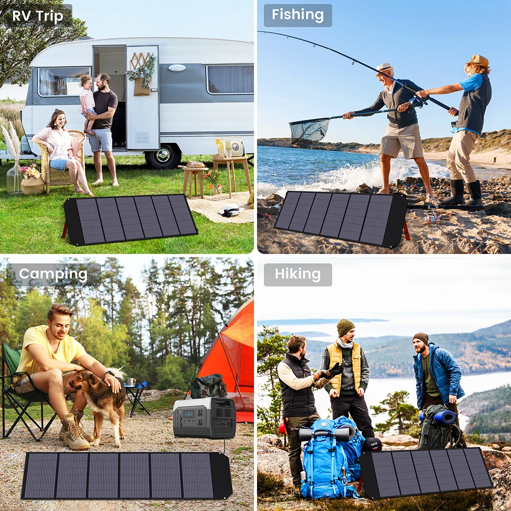 Portable 200W Foldable Solar Panel Kit