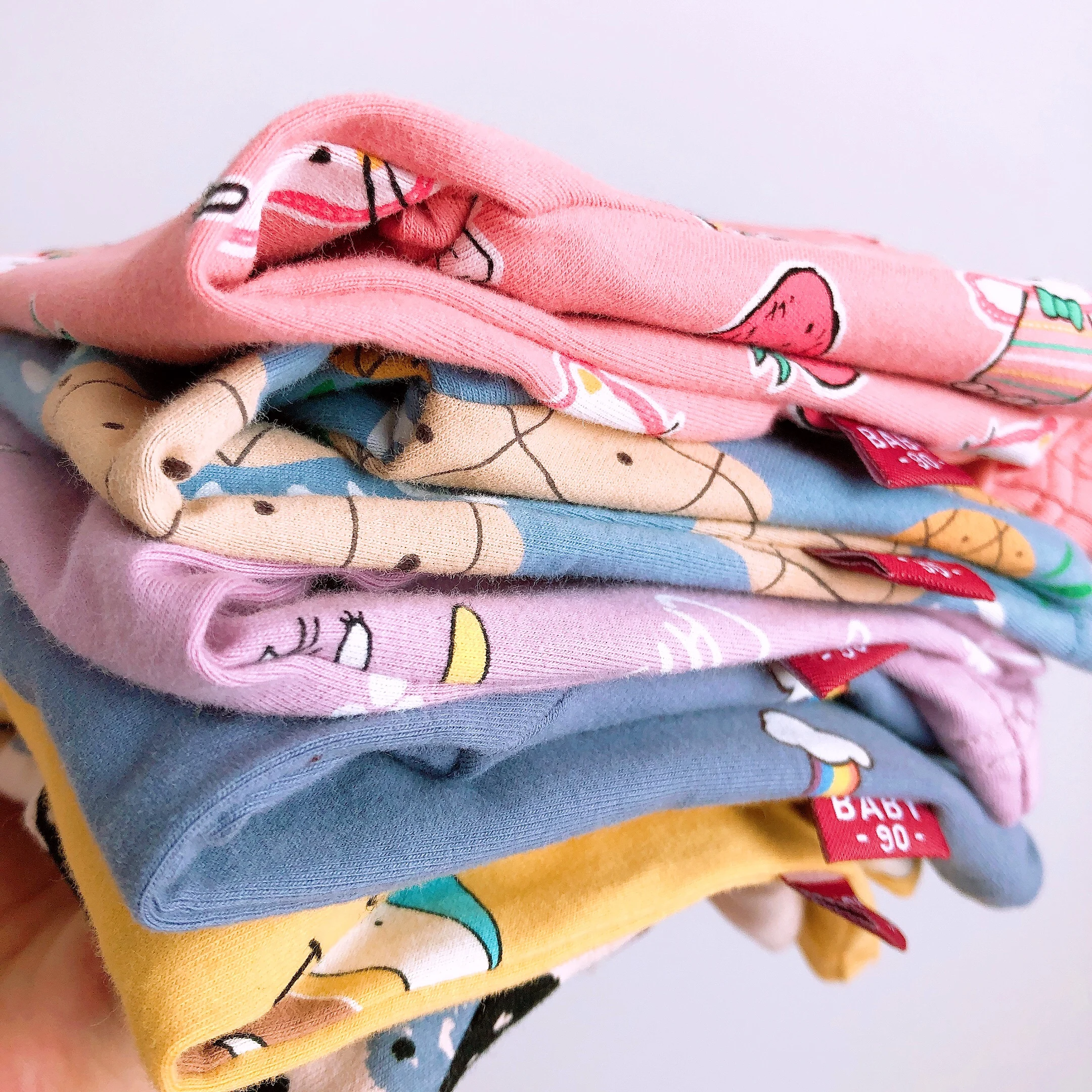 Children's Four Seasons Long sleeved Comfortable Full Print Cartoon Pajama Set 2PCS Children's Sleeping Round Neck Clothes cotton pajamas set