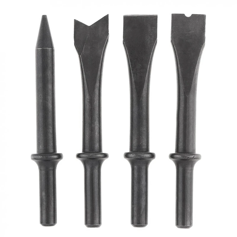 

4Pcs/Lot Accessories Hard Steel Solid Air Chisel Impact Head Support Pneumatic Tool For Cutting / Rusting Removal