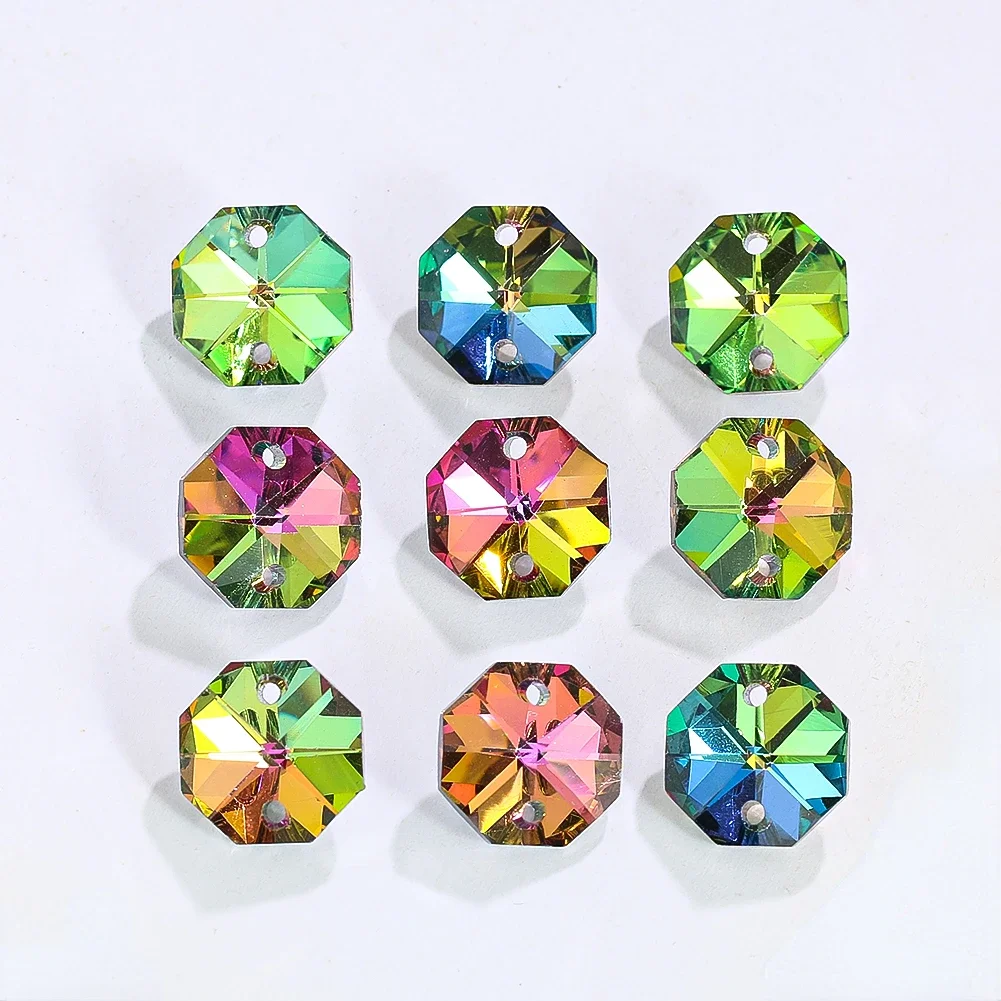 Sun Catcher 20PCS Crystal Octagon Beads for Chandelier DIY Jewelry Making