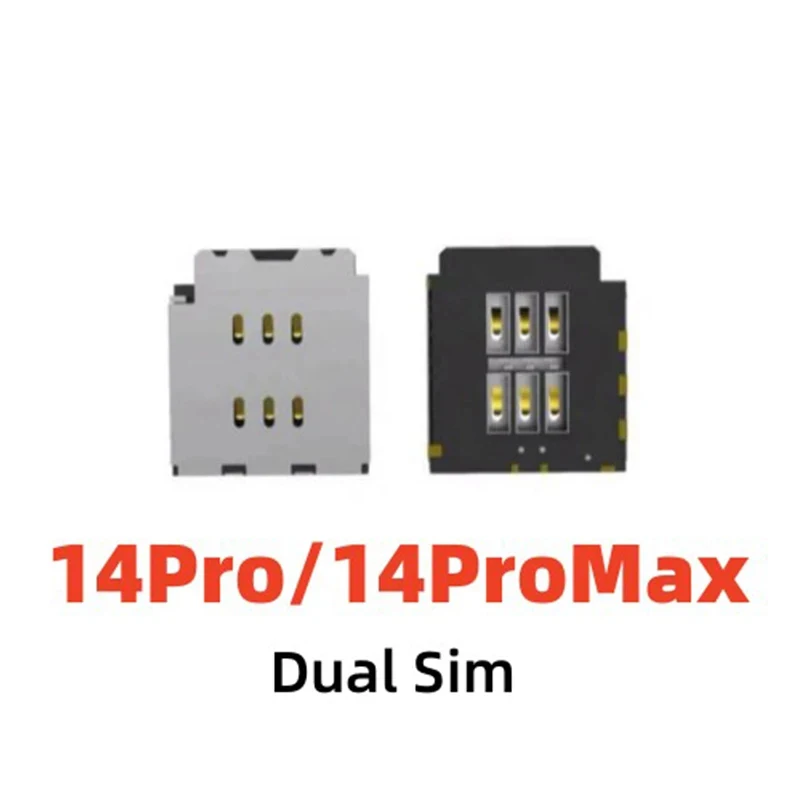 Dual Sim Card Reader Connector Flex Cable For iPhone 15 14 Plus 13