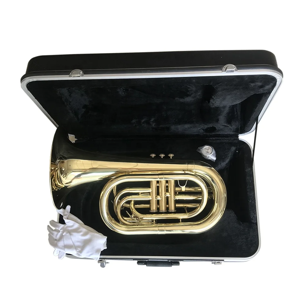 SEASOUND Cheap High Quality Bb Gold Marching Instrument Trombone JYMBT7352